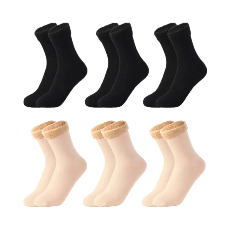 6 Pairs/Lot Thermal Socks