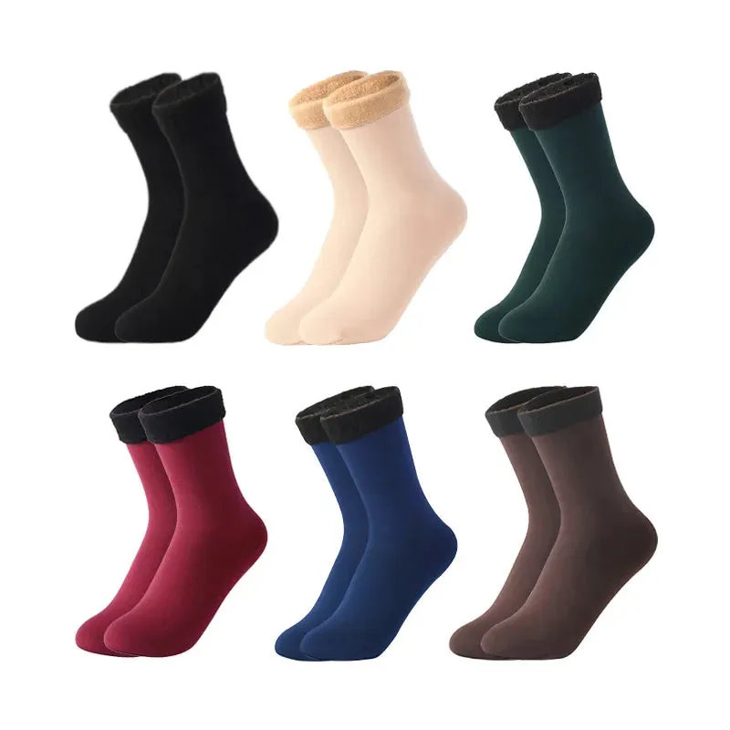 6 Pairs/Lot Thermal Socks