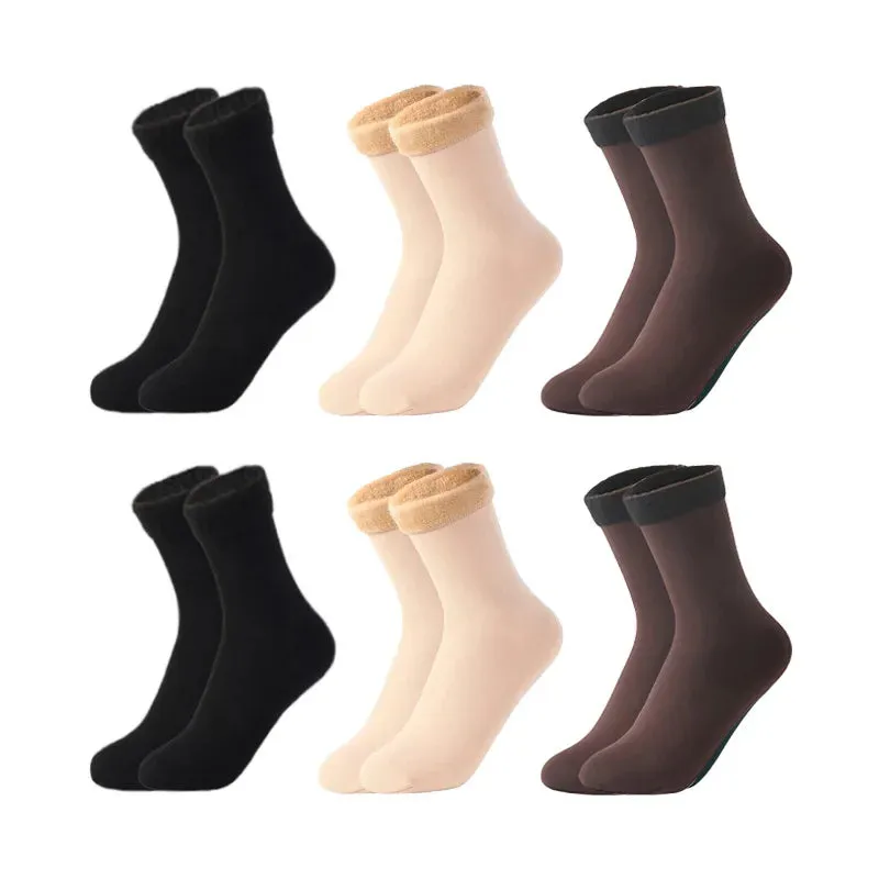 6 Pairs/Lot Thermal Socks