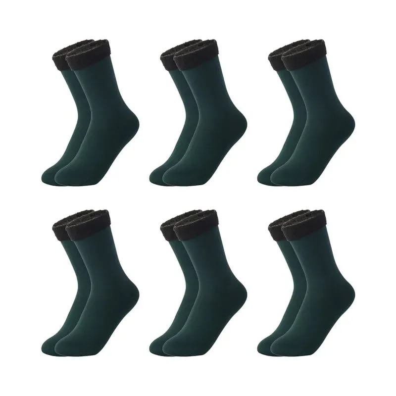 6 Pairs/Lot Thermal Socks