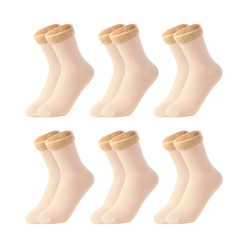 6 Pairs/Lot Thermal Socks