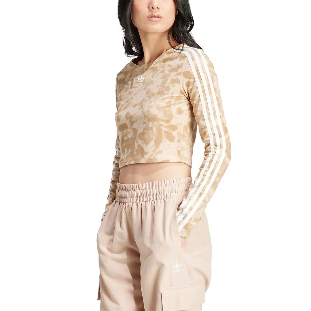 adidas Women AOP 3-Stripes Crop Top | IY0780