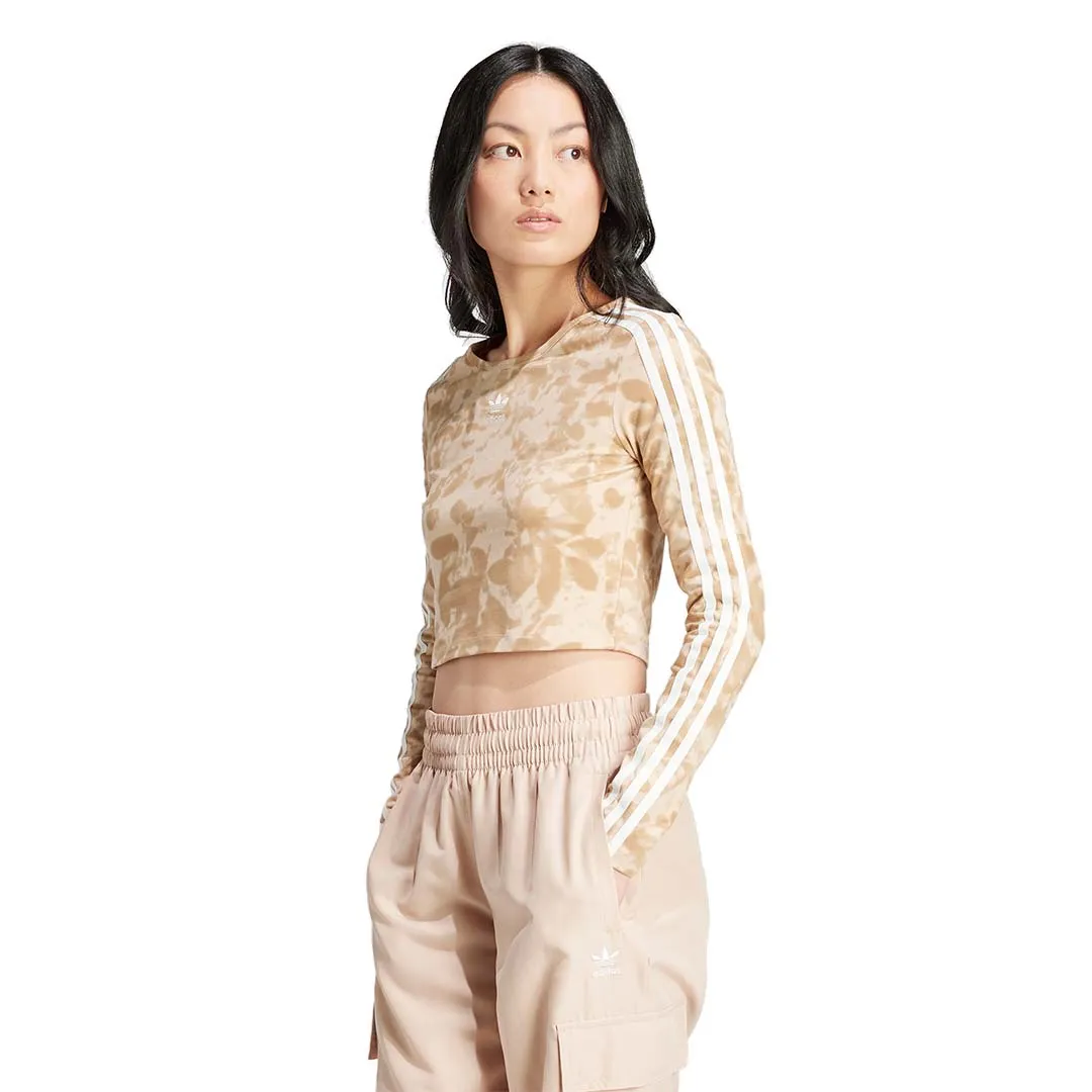adidas Women AOP 3-Stripes Crop Top | IY0780