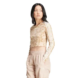 adidas Women AOP 3-Stripes Crop Top | IY0780