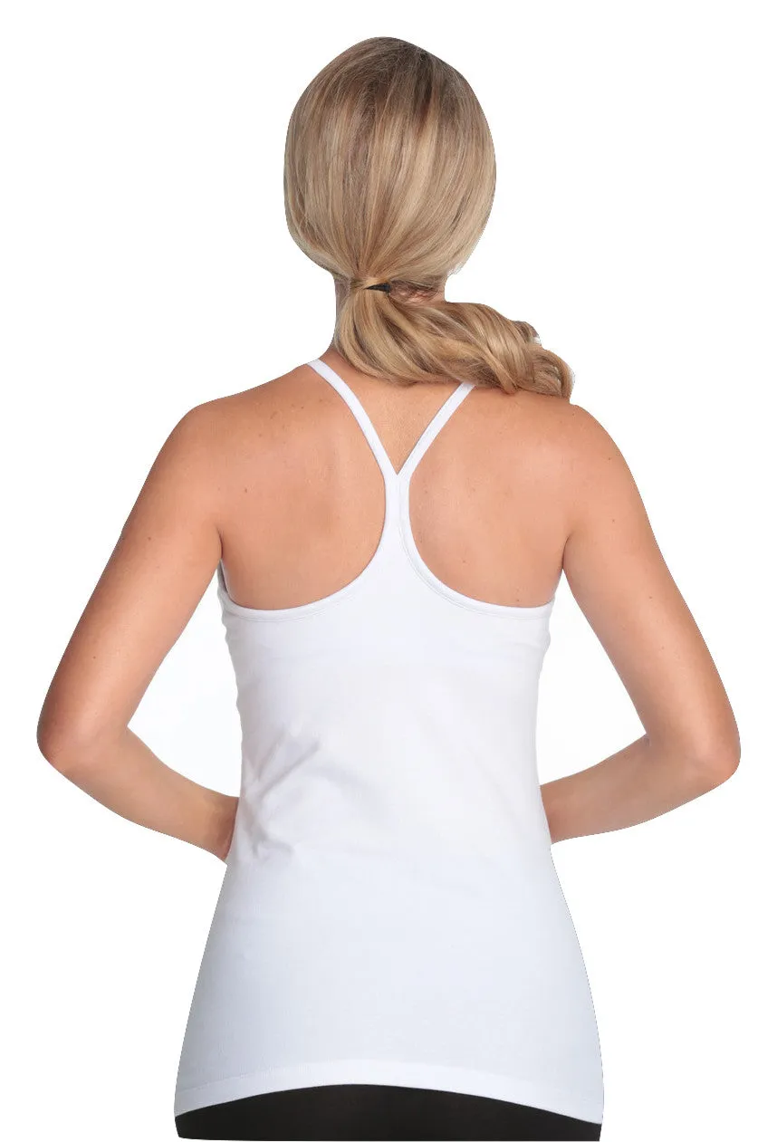 Alessandra B Yoga Underwire Cotton Y Strap Camisole With Smooth Seamless Cups -M6068
