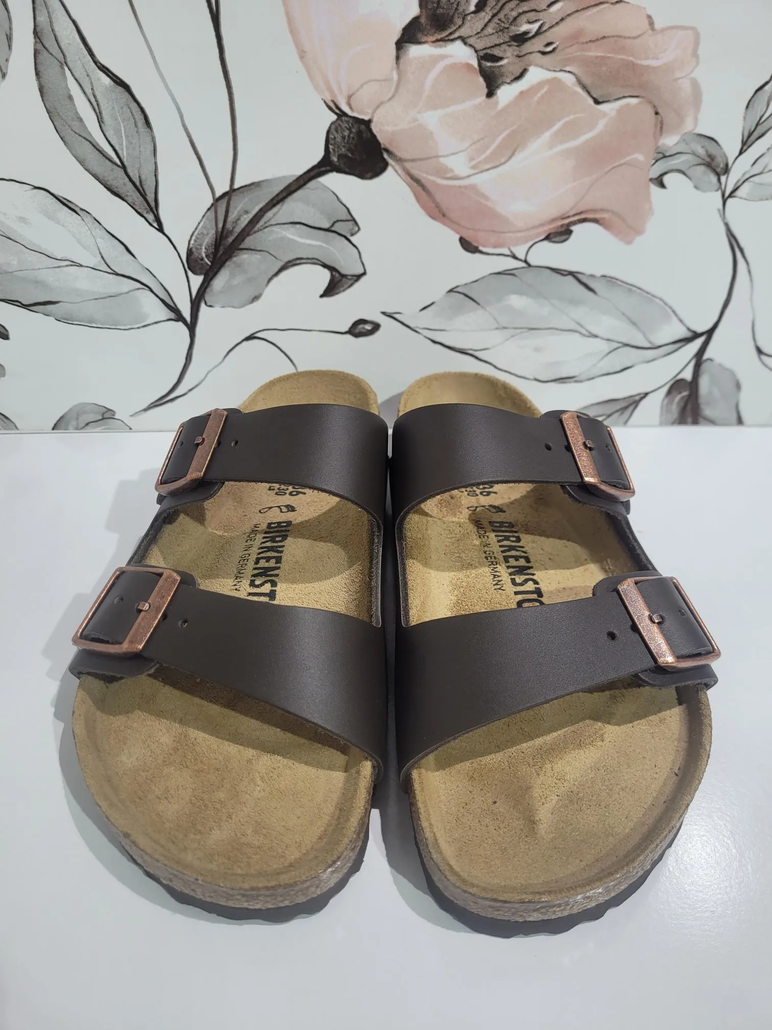 Arizona Dark Brown Leather By Birkenstock