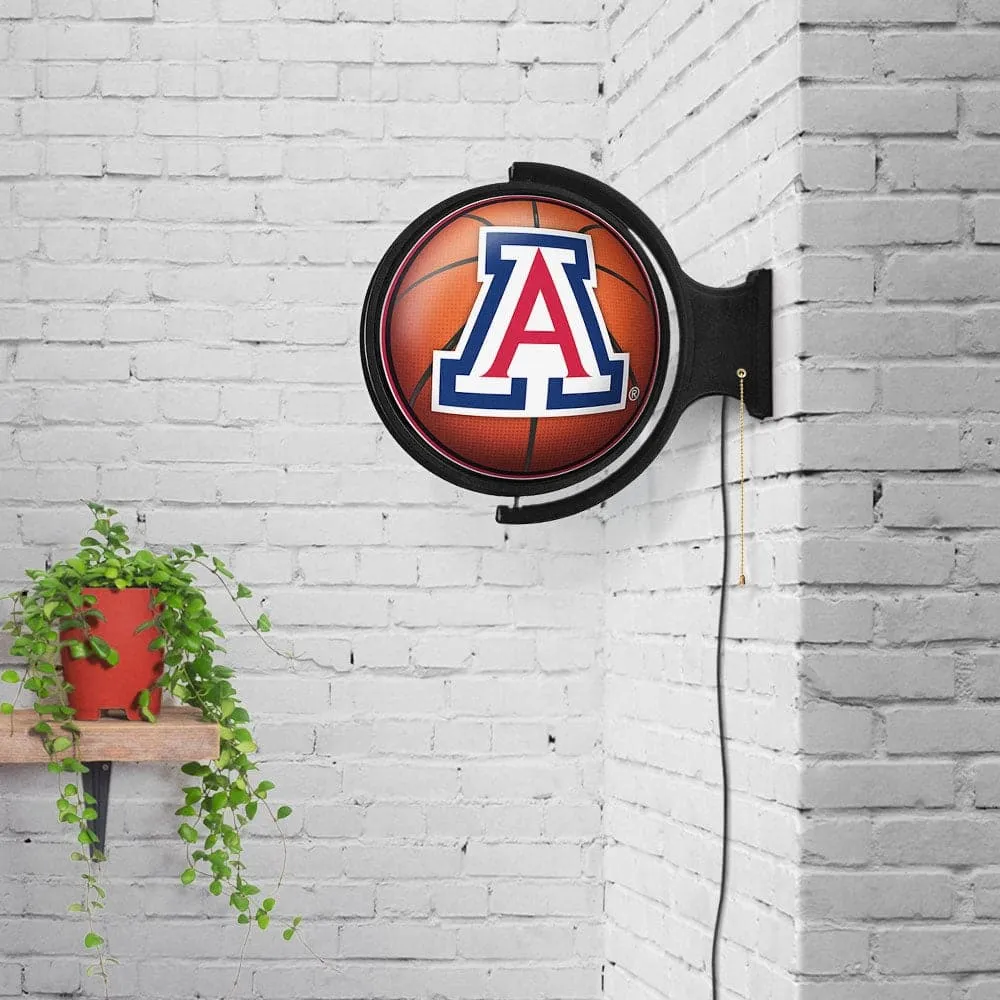 Arizona Wildcats: Basketball - Original Round Rotating Lighted Wall Sign