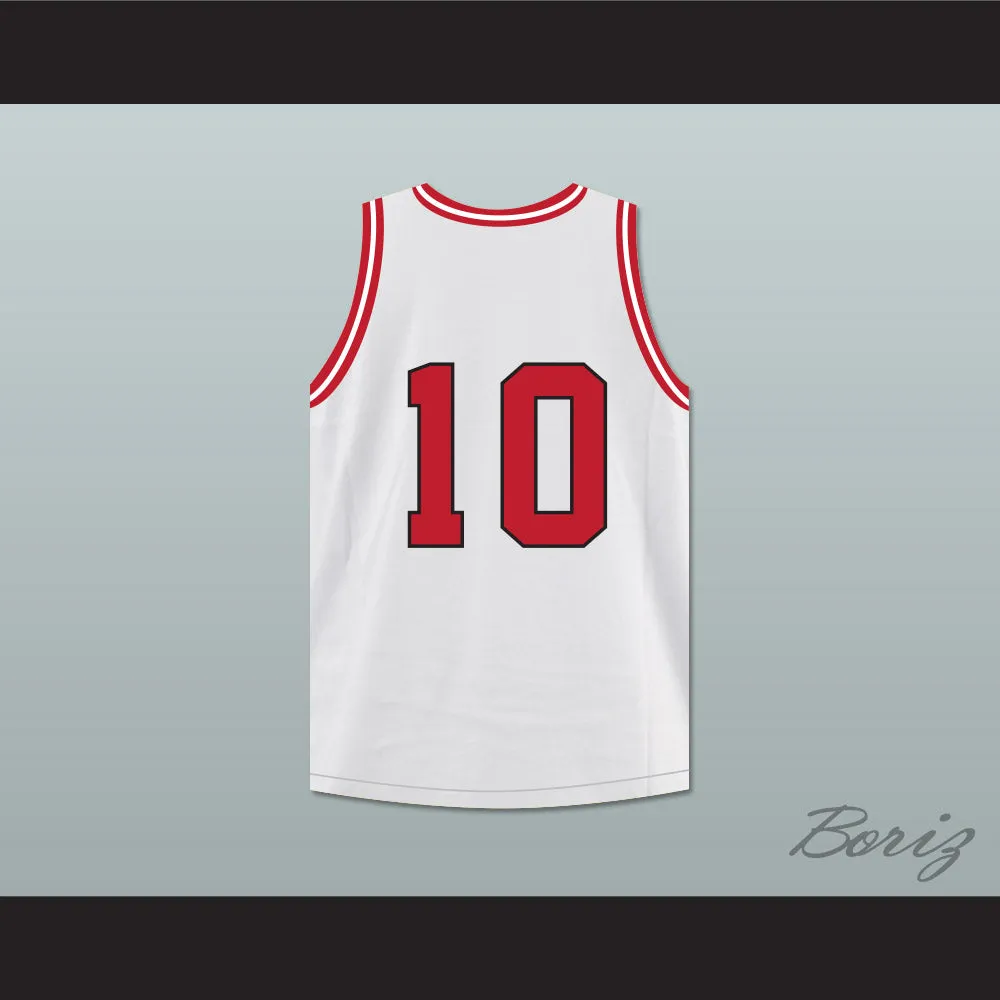 Arthur Agee 10 St Joseph Chargers High School White Basketball Jersey Hoop Dreams