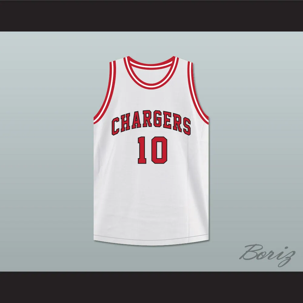 Arthur Agee 10 St Joseph Chargers High School White Basketball Jersey Hoop Dreams