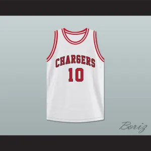 Arthur Agee 10 St Joseph Chargers High School White Basketball Jersey Hoop Dreams