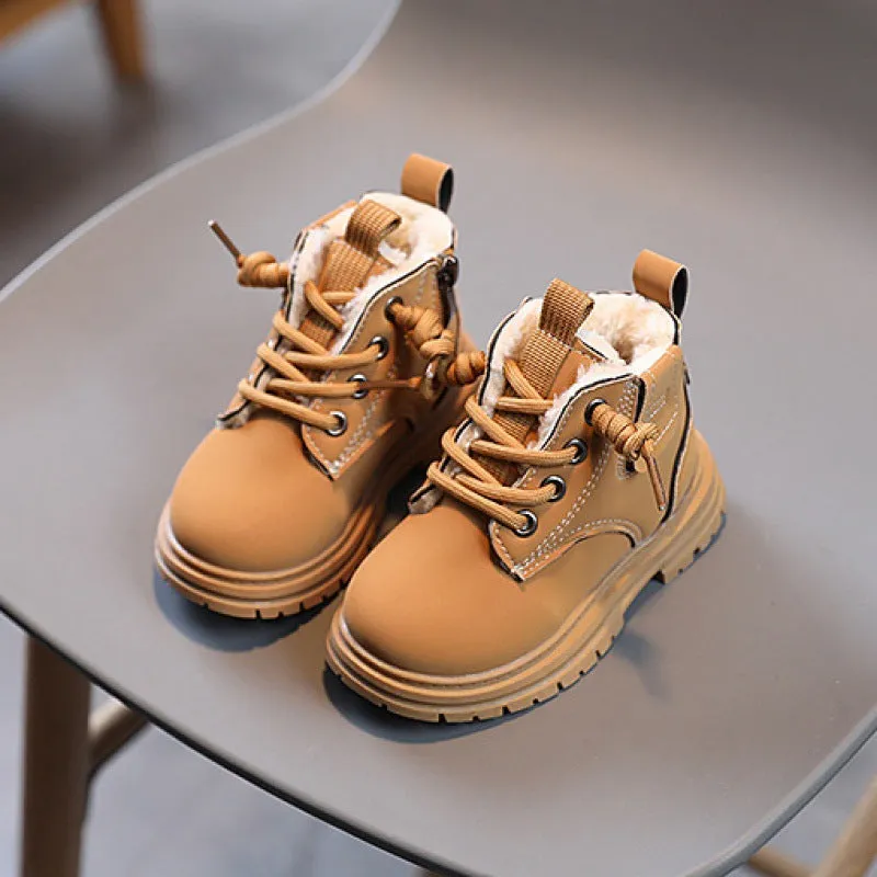 Baby Soft Bottom High-top Thermal Boots