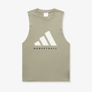 Basketball Logo Tank - Beige