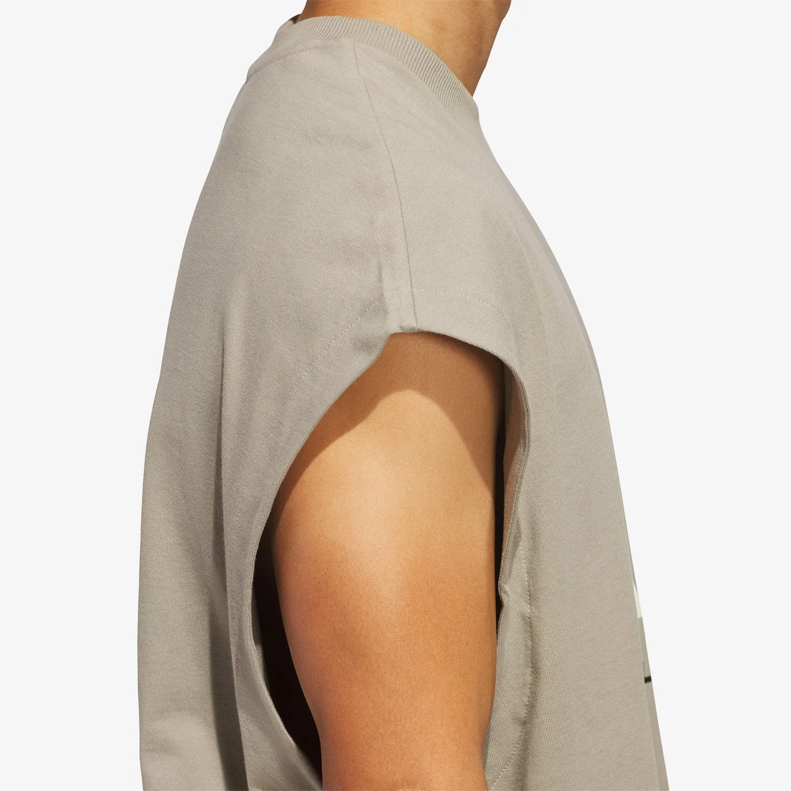 Basketball Logo Tank - Beige