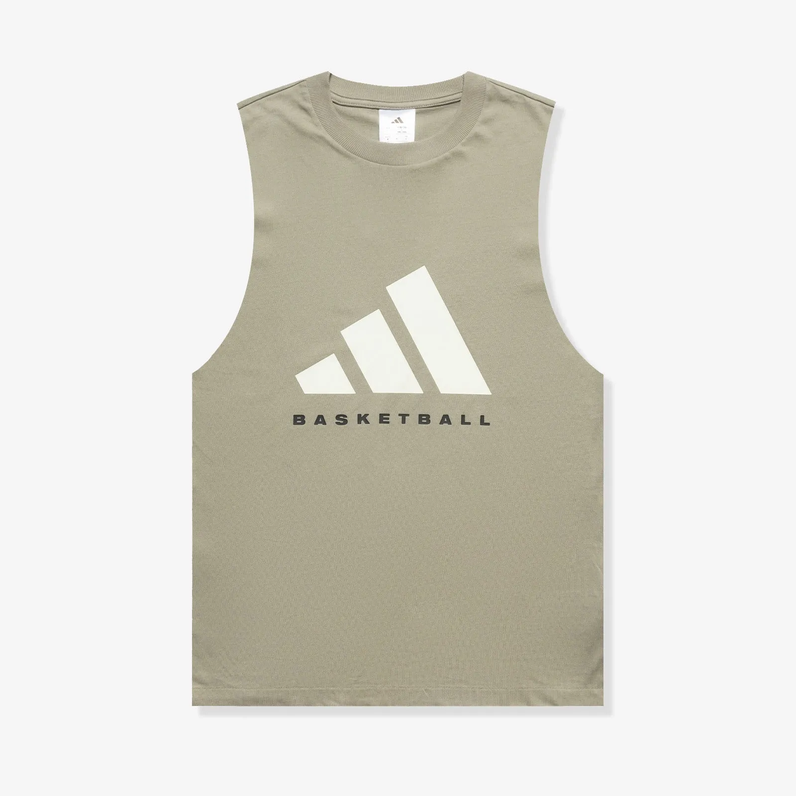 Basketball Logo Tank - Beige