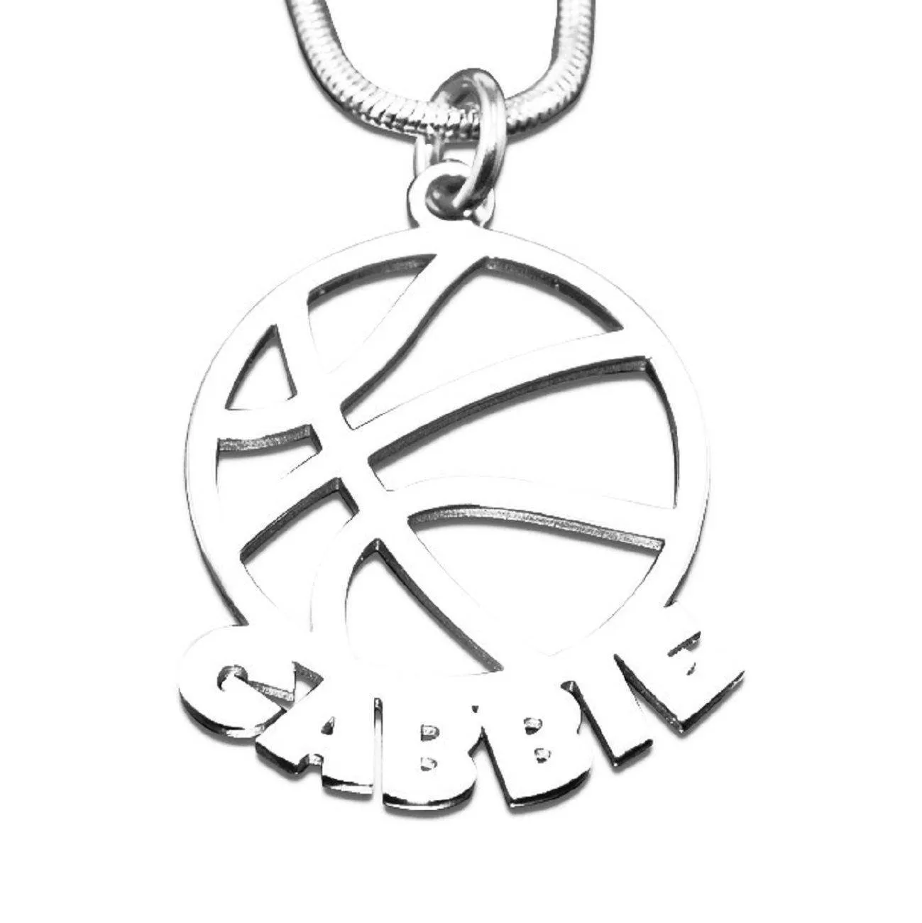 Basketball Name Necklace