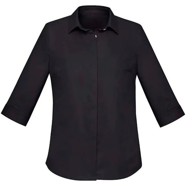 Biz Corporates Womens Charlie 3/4 Shirt (RS968LT)