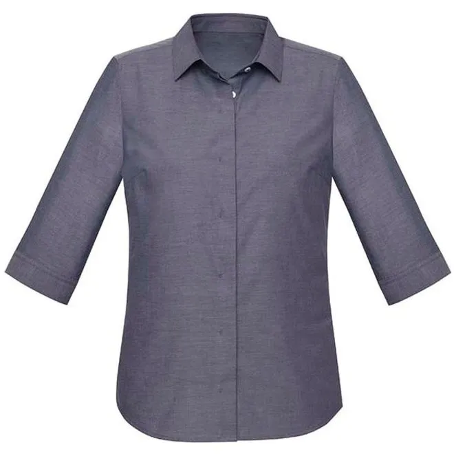 Biz Corporates Womens Charlie 3/4 Shirt (RS968LT)