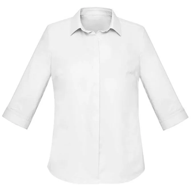 Biz Corporates Womens Charlie 3/4 Shirt (RS968LT)