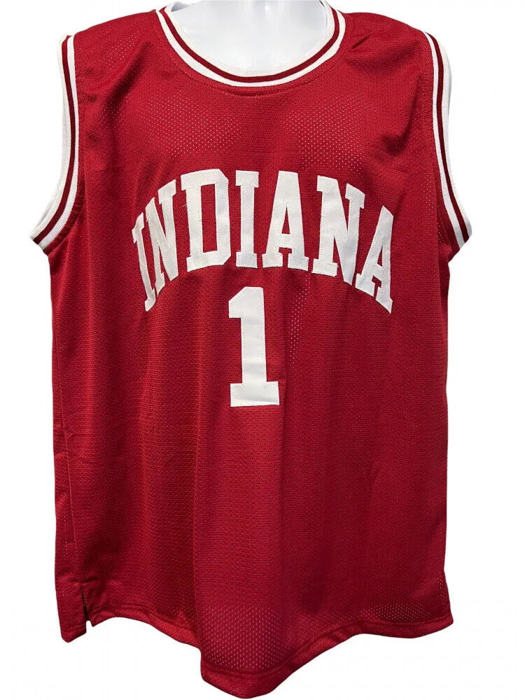 Bob Knight Signed Indiana "The General" Stat Jersey (Steiner) Hoosier Head Coach