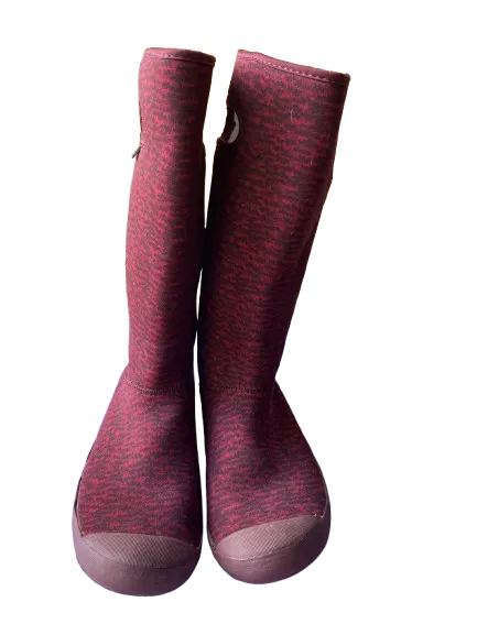 Bogs Waterproof Summit Knit Burgundy Boots