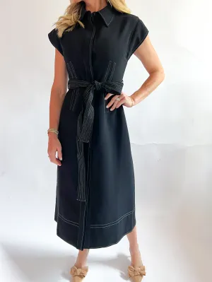Bold Stitch Midi Dress