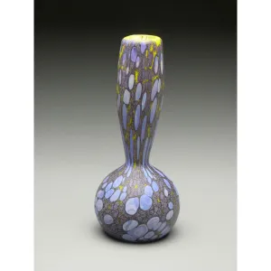 Bottle in Purple Handblown Glass Vase by Thomas Spake Studios