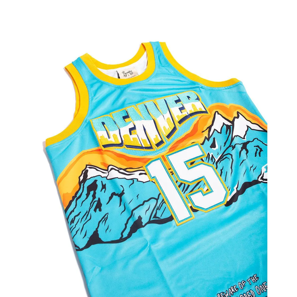 BRAND X HOODED ONES IN MILE HIGH BASKETBALL JERSEY (BLUE)