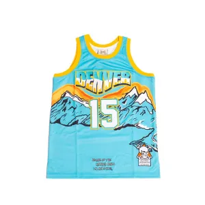 BRAND X HOODED ONES IN MILE HIGH BASKETBALL JERSEY (BLUE)