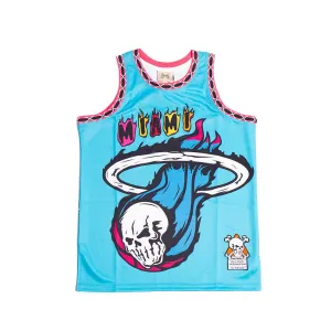 BRAND X REAPERS OF SOUTH BEACH BASKETBALL JERSEY (LIGHT BLUE)