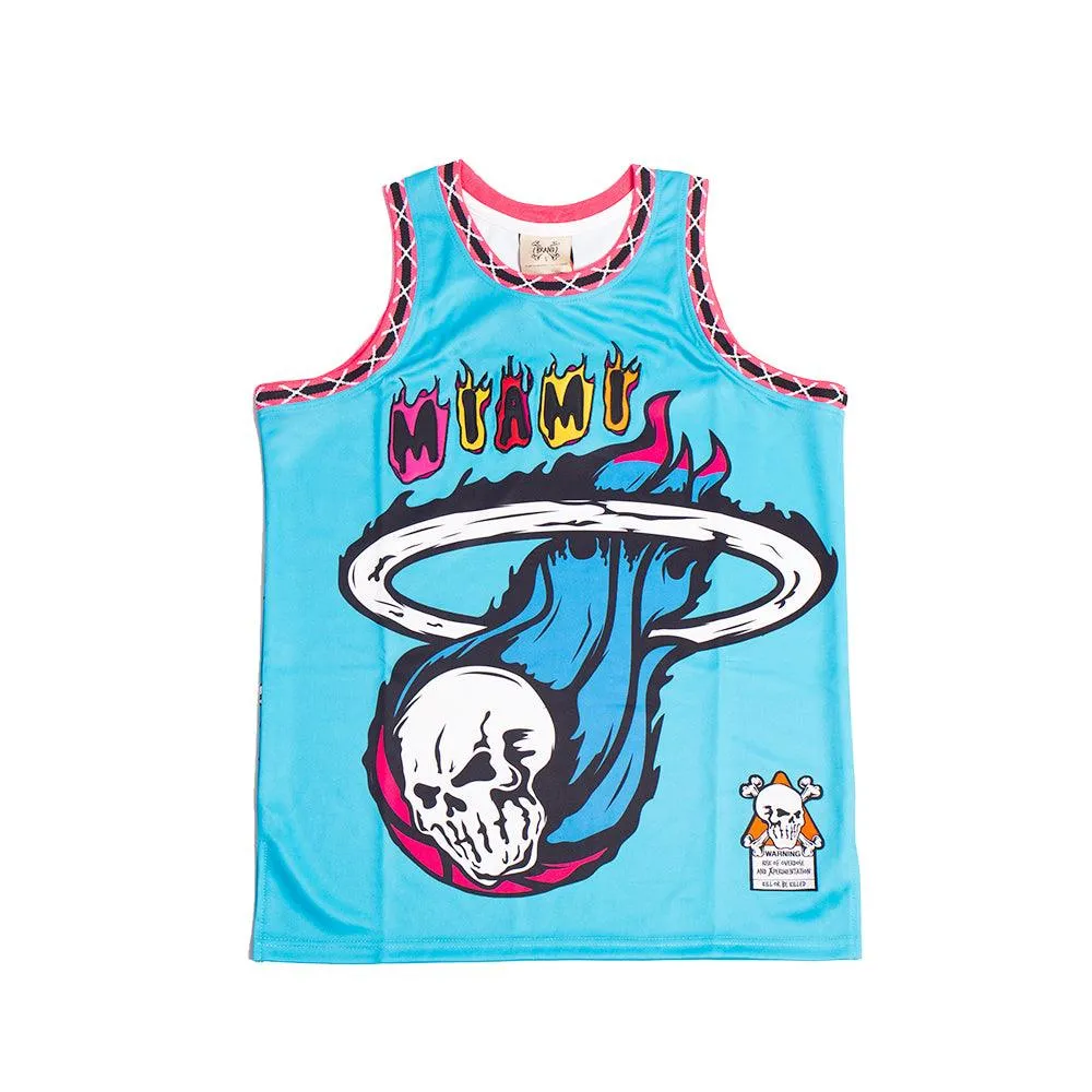 BRAND X REAPERS OF SOUTH BEACH BASKETBALL JERSEY (LIGHT BLUE)