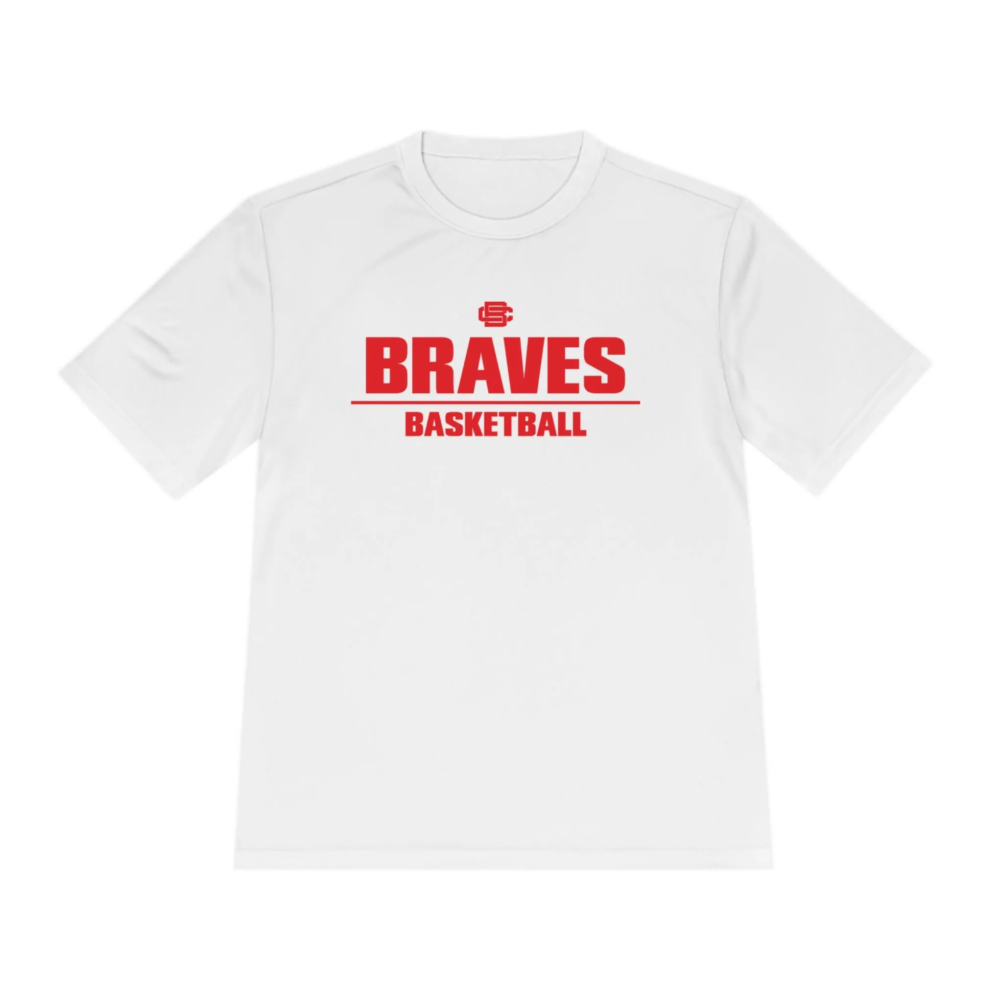 Braves Basketball Moisture Wicking Tee