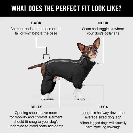 Canada Pooch Snow Suit Black Dog Coat