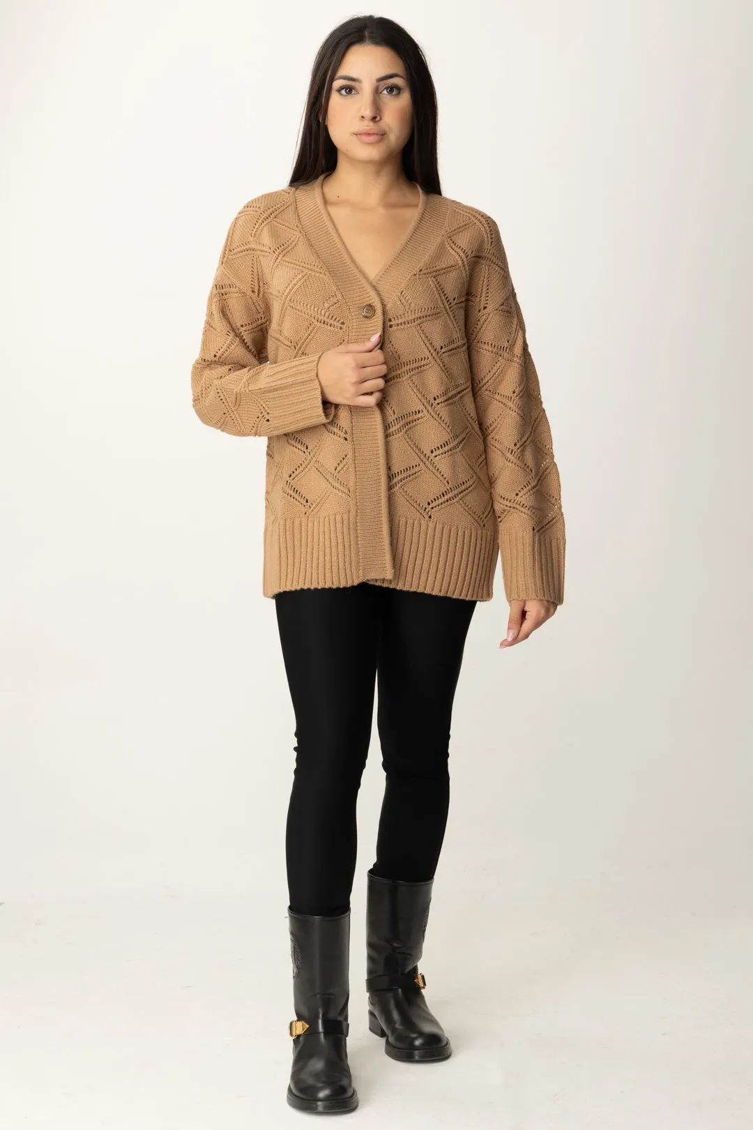 Cardigan Lungo a Losanghe
