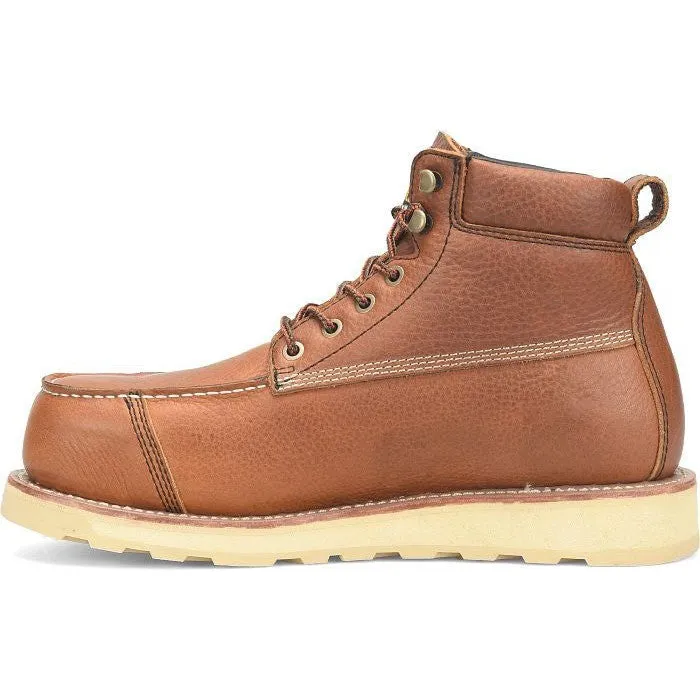 Carolina Men's Staple Gun 6" Steel Toe Waterproof Work Boot -Tan- CA7070