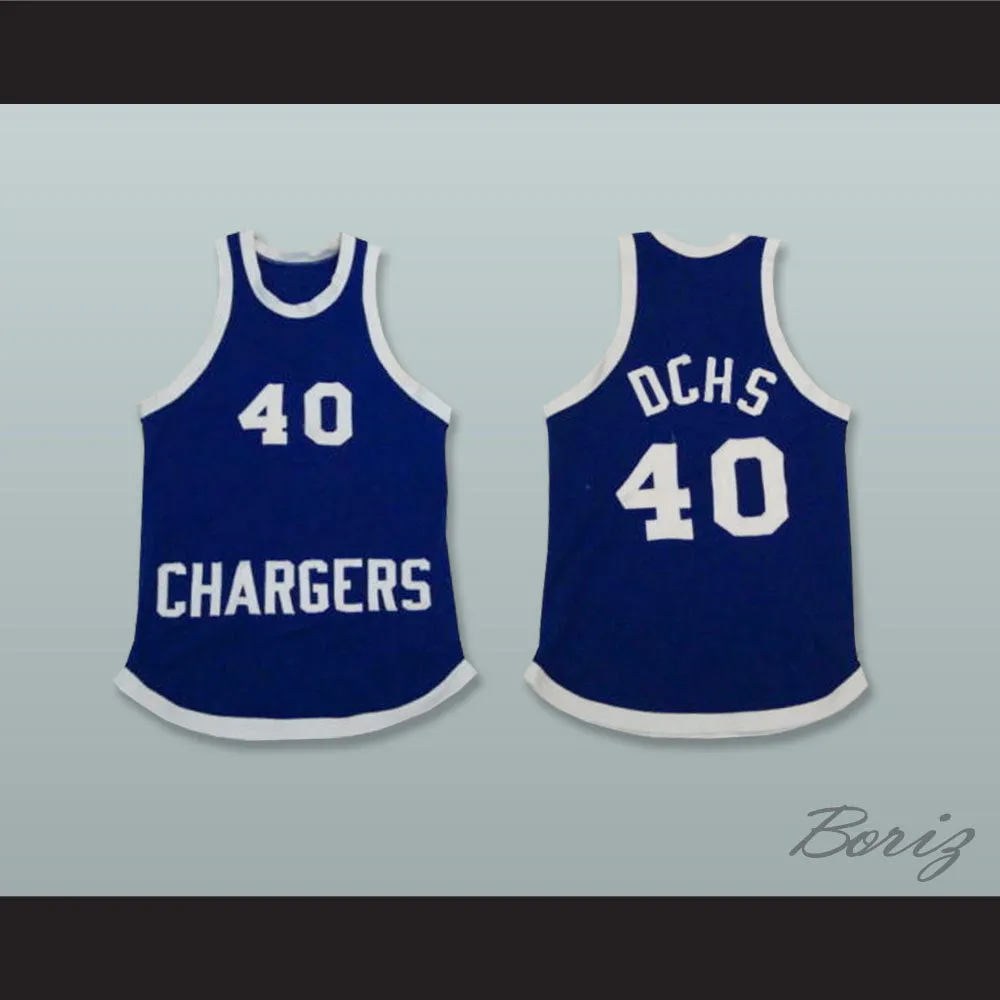 Chargers 40 DCHS High School Basketball Jersey