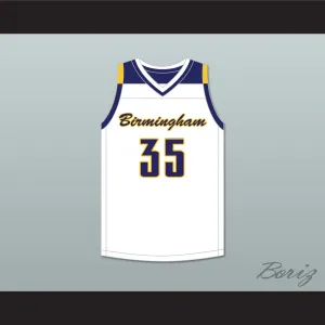 Christian Koloko 35 Birmingham High School Patriots White Basketball Jersey 1
