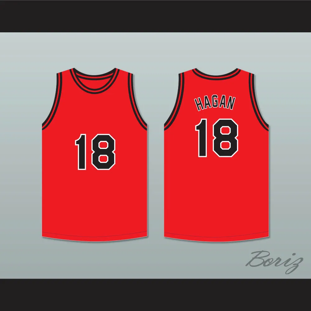Cliff Hagan 18 Owensboro High School Red Devils Red Basketball Jersey 1