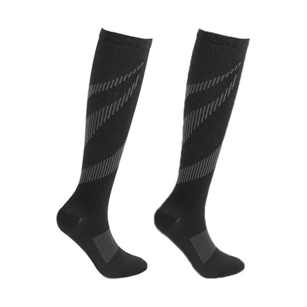 ContiNent 33 Compression Stockings Blood Circulation Promotion Slimming Compression Socks Anti-Fatigue Comfortable Solid Color Socks