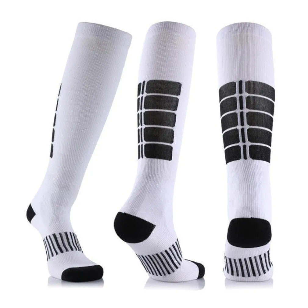 ContiNent 33 Compression Stockings Blood Circulation Promotion Slimming Compression Socks Anti-Fatigue Comfortable Solid Color Socks
