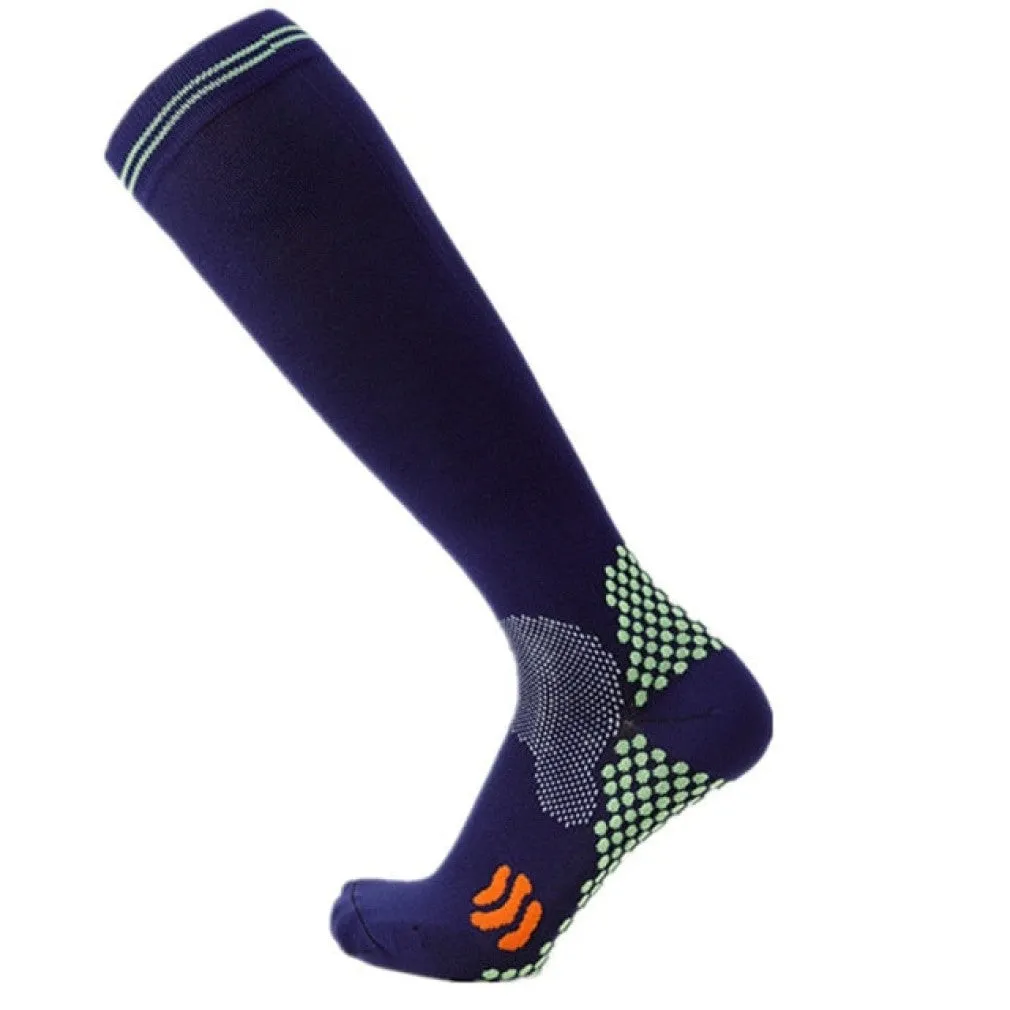 ContiNent 33 Compression Stockings Blood Circulation Promotion Slimming Compression Socks Anti-Fatigue Comfortable Solid Color Socks