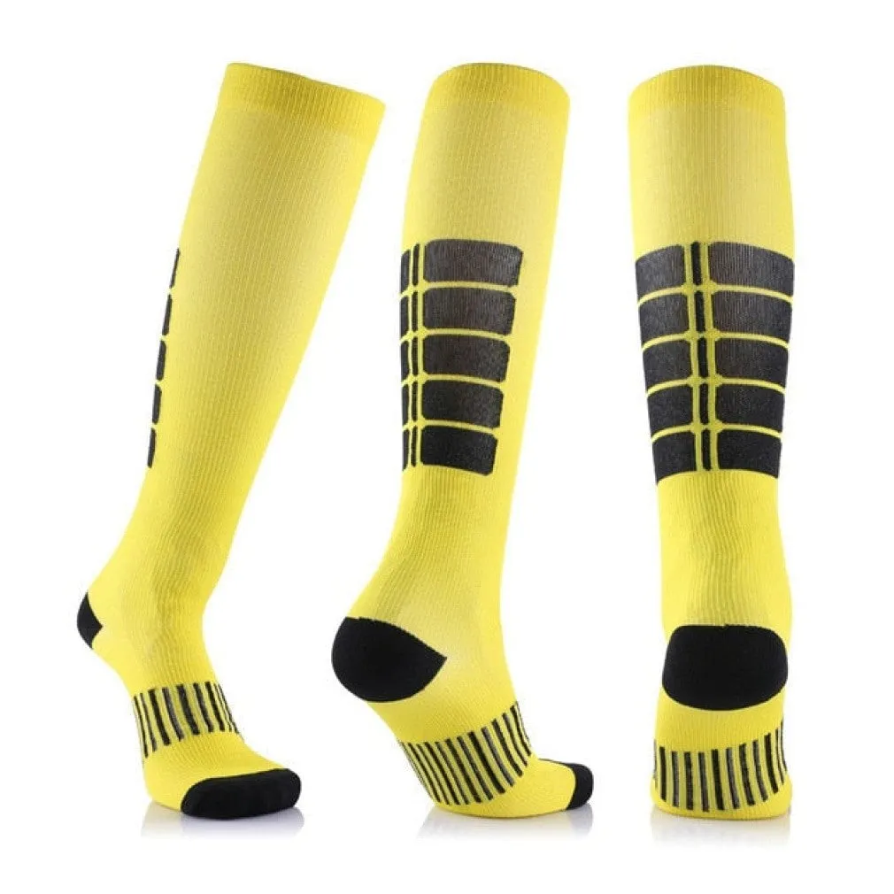 ContiNent 33 Compression Stockings Blood Circulation Promotion Slimming Compression Socks Anti-Fatigue Comfortable Solid Color Socks