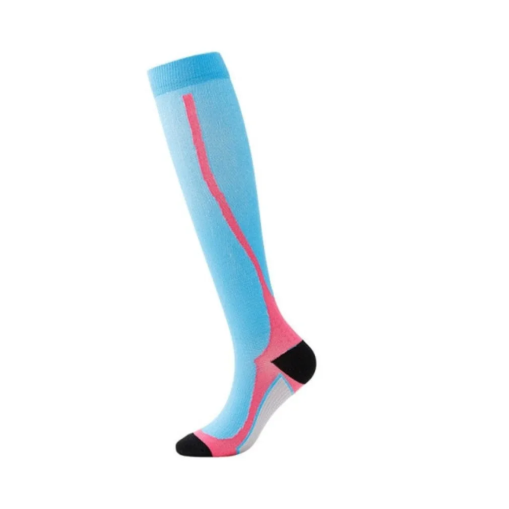 ContiNent 33 Compression Stockings Blood Circulation Promotion Slimming Compression Socks Anti-Fatigue Comfortable Solid Color Socks