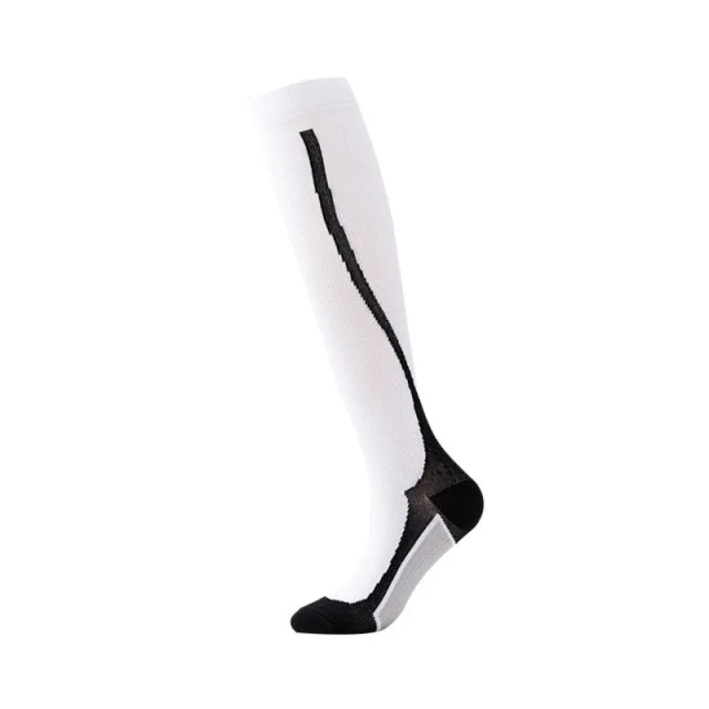 ContiNent 33 Compression Stockings Blood Circulation Promotion Slimming Compression Socks Anti-Fatigue Comfortable Solid Color Socks