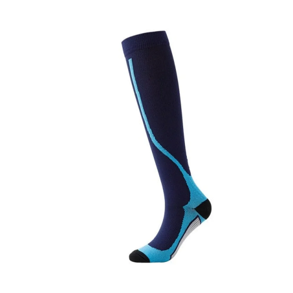 ContiNent 33 Compression Stockings Blood Circulation Promotion Slimming Compression Socks Anti-Fatigue Comfortable Solid Color Socks