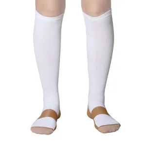 ContiNent 33 Compression Stockings Blood Circulation Promotion Slimming Compression Socks Anti-Fatigue Comfortable Solid Color Socks