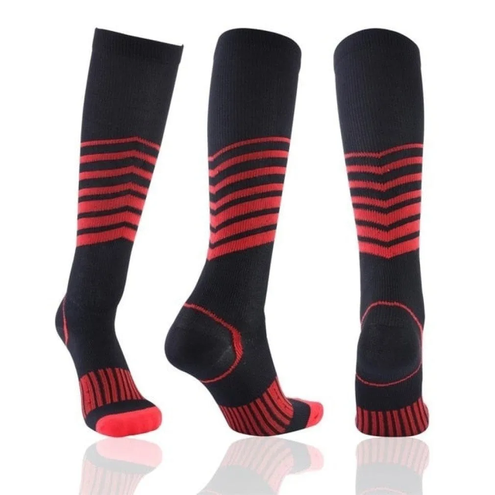 ContiNent 33 Compression Stockings Blood Circulation Promotion Slimming Compression Socks Anti-Fatigue Comfortable Solid Color Socks