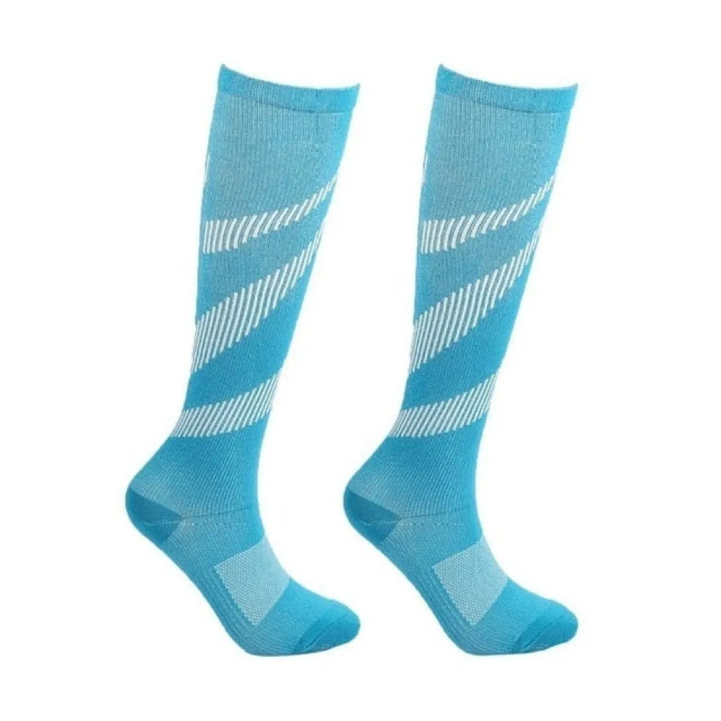 ContiNent 33 Compression Stockings Blood Circulation Promotion Slimming Compression Socks Anti-Fatigue Comfortable Solid Color Socks