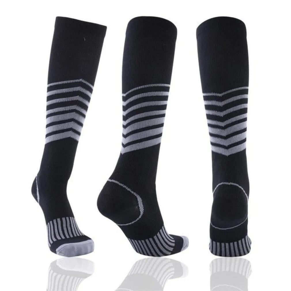 ContiNent 33 Compression Stockings Blood Circulation Promotion Slimming Compression Socks Anti-Fatigue Comfortable Solid Color Socks