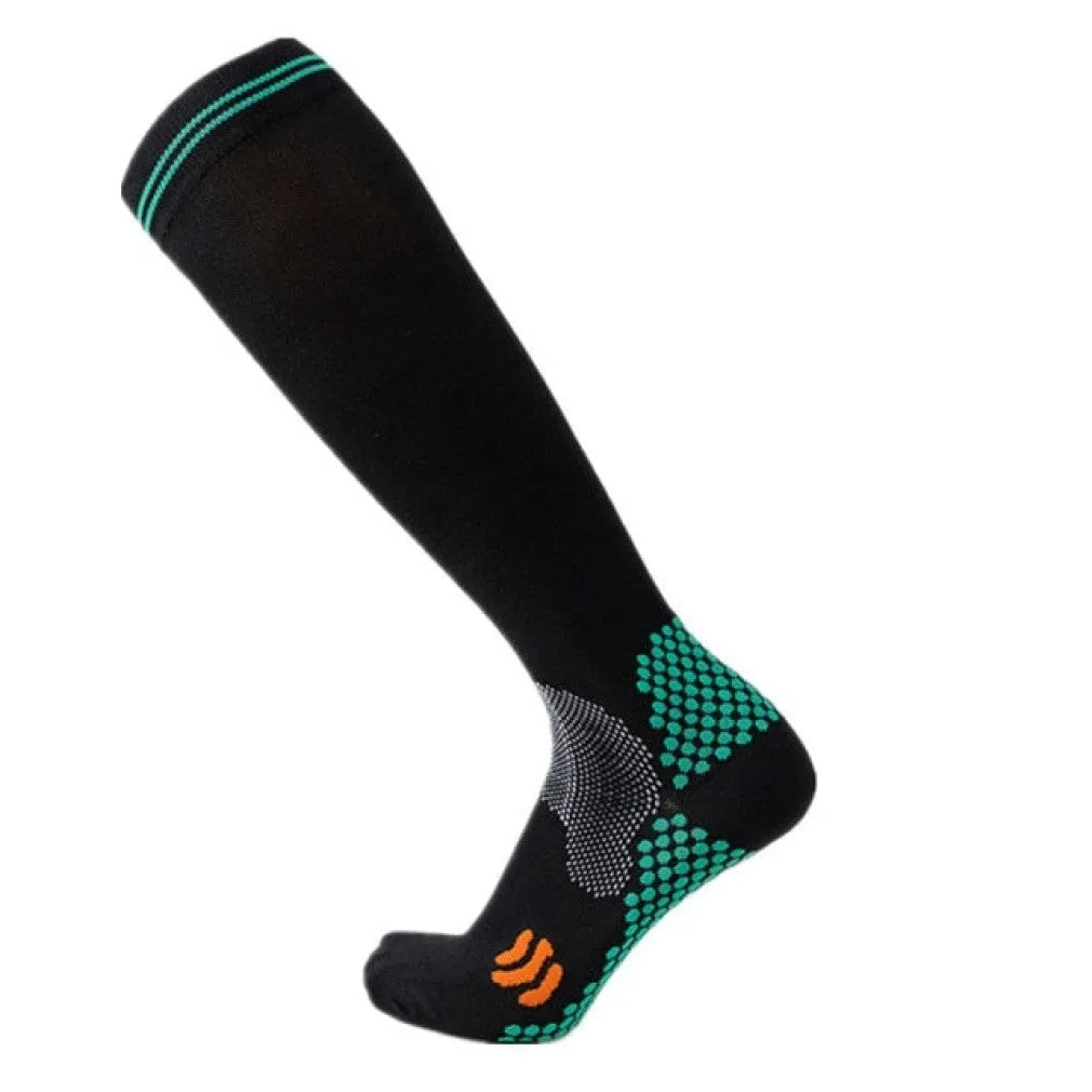 ContiNent 33 Compression Stockings Blood Circulation Promotion Slimming Compression Socks Anti-Fatigue Comfortable Solid Color Socks