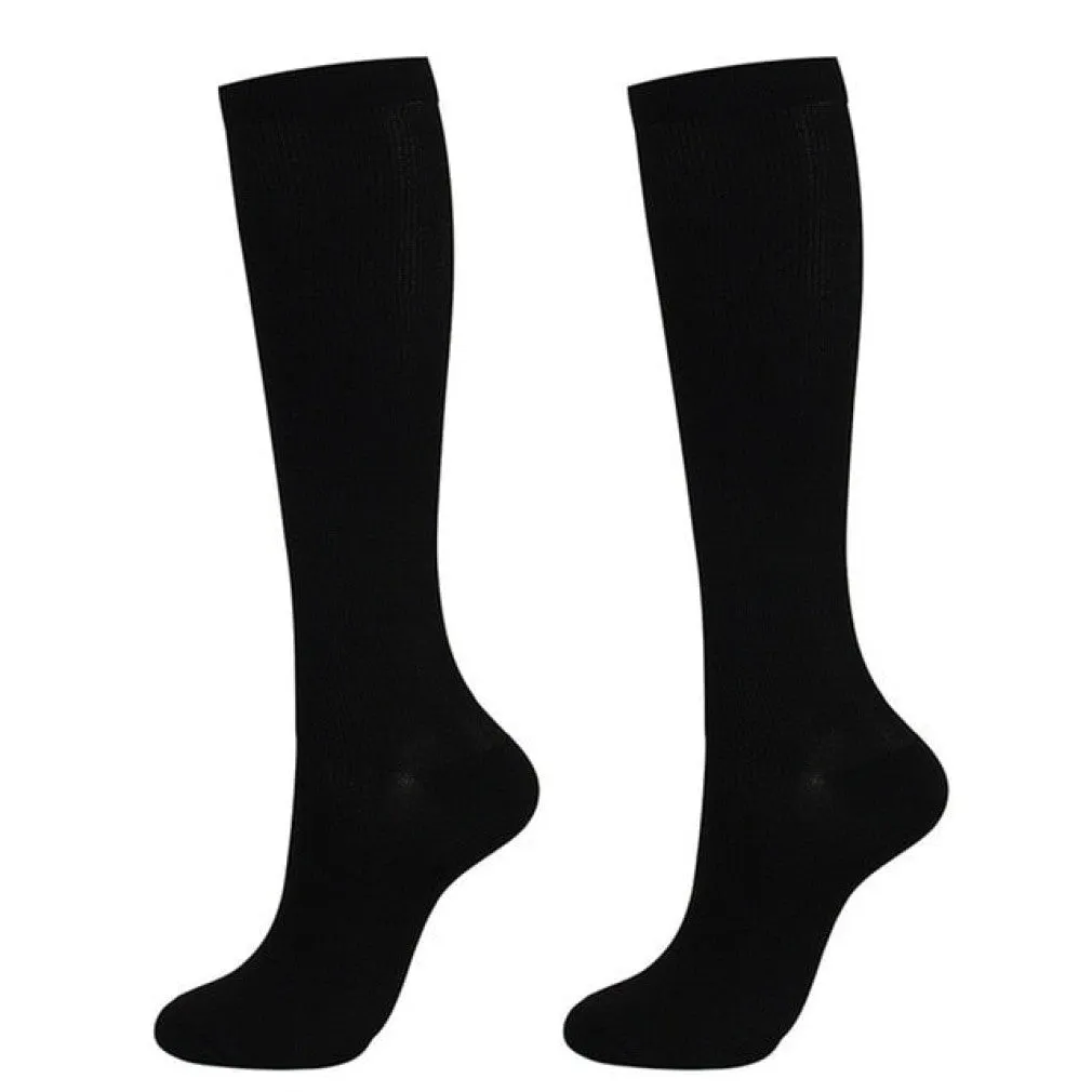 ContiNent 33 Compression Stockings Blood Circulation Promotion Slimming Compression Socks Anti-Fatigue Comfortable Solid Color Socks